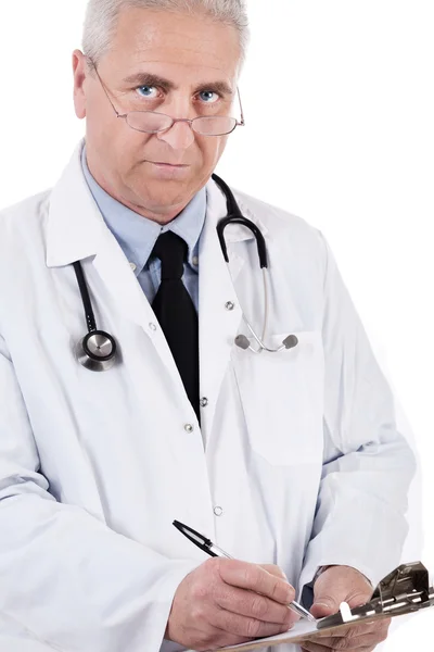 Doctor making his notes Royalty Free Stock Photos