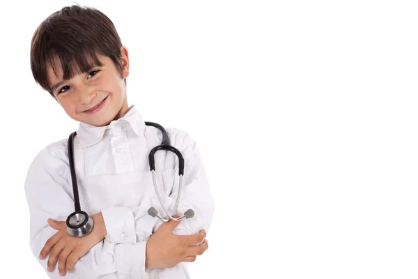 Kleiner Junge Arzt — Stockfoto