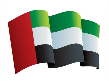 United Arab Emirates flag clipart