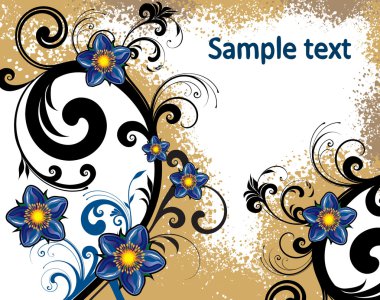 Abstract floral background clipart