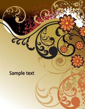 Abstract floral background clipart