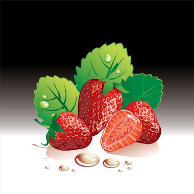 Strawberries clipart