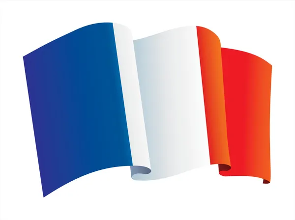 Frankrike flagga — Stock vektor