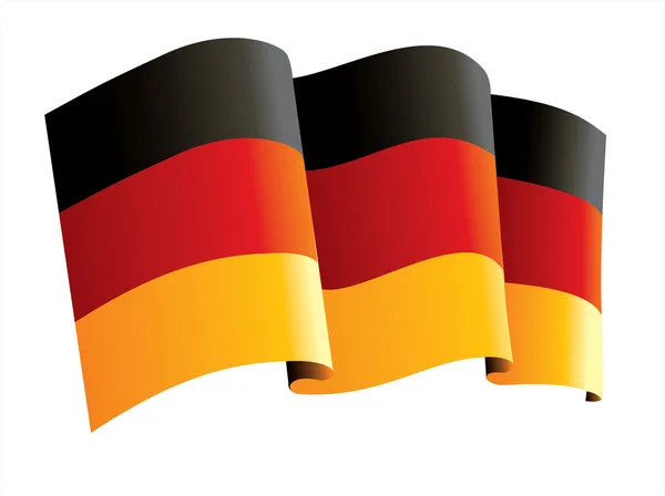 Bandeira da Alemanha — Vetor de Stock