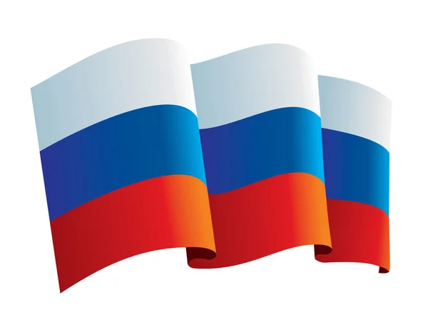 Russia flag — Stock Vector
