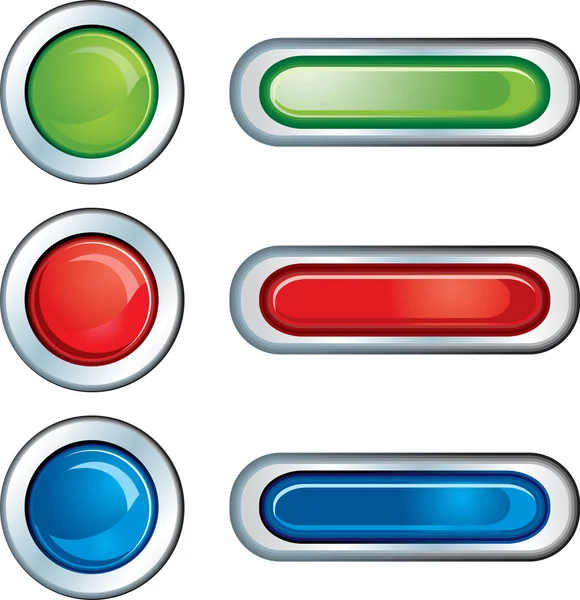 Buttons — Stock Vector