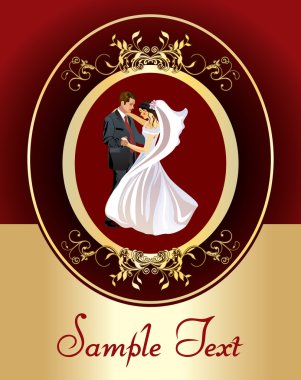 Bride and Groom - Vector clipart