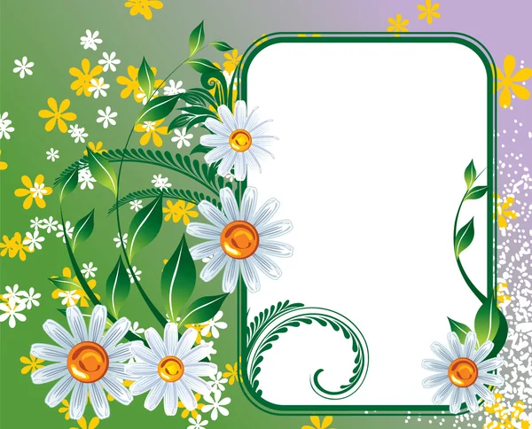 Flowers frame — Stock Vector