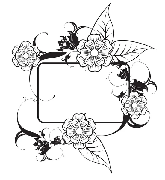 Marco de flores — Archivo Imágenes Vectoriales