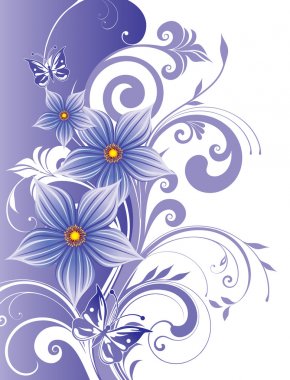 Floral background clipart