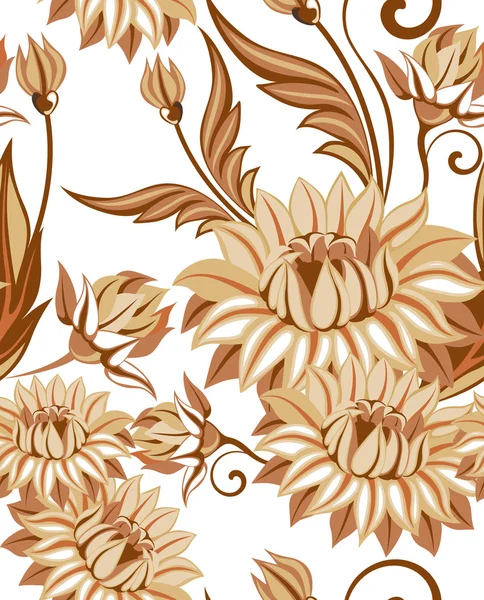 Nahtloser floraler Hintergrund — Stockvektor