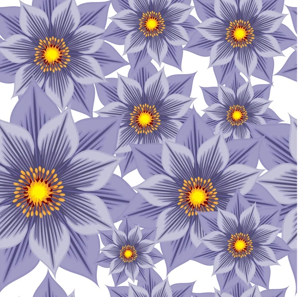 シームレスな花の背景 — ストックベクタ