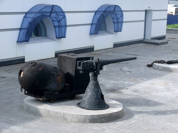 Old ship gun. Arkhangelsk. — Stock Photo, Image