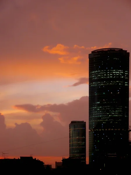 Moskou. zonsondergang. — Stockfoto
