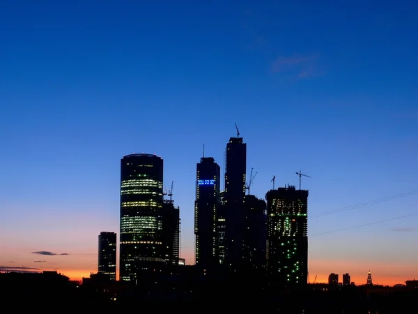 Zonsondergang. Moskou. — Stockfoto