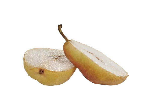 孤立的多汁切的梨 — 图库照片