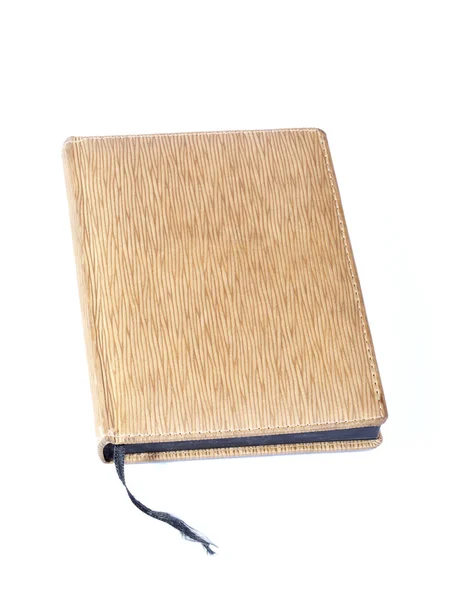 Notebook z nadrukiem okładki skóry — Zdjęcie stockowe
