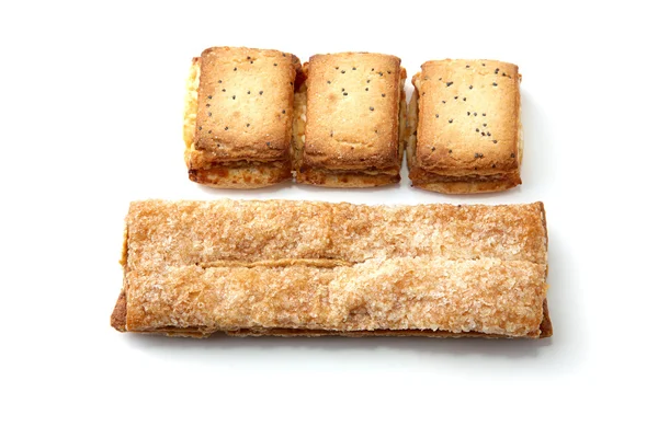 Puff cakes isolated — Stock Photo, Image