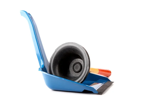 Scoop and plunger isolated — Stock Photo, Image
