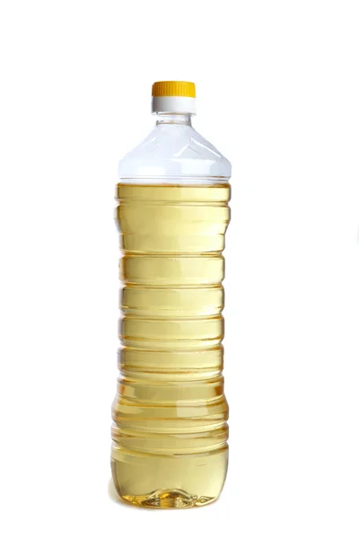 Botella de aceite vegetal aislada —  Fotos de Stock
