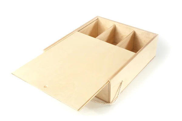 Unpainted uma caixa com compartimentos — Fotografia de Stock