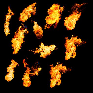 Flame samples clipart