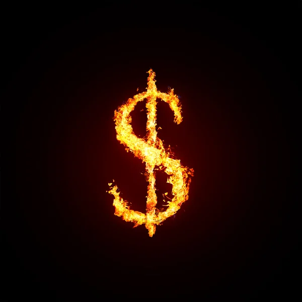 Vuur lettertype — Stockfoto