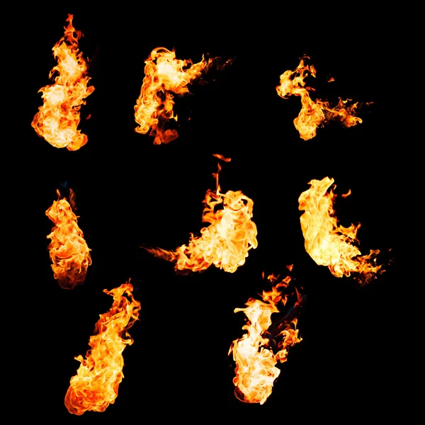 Amostras de chama — Fotografia de Stock