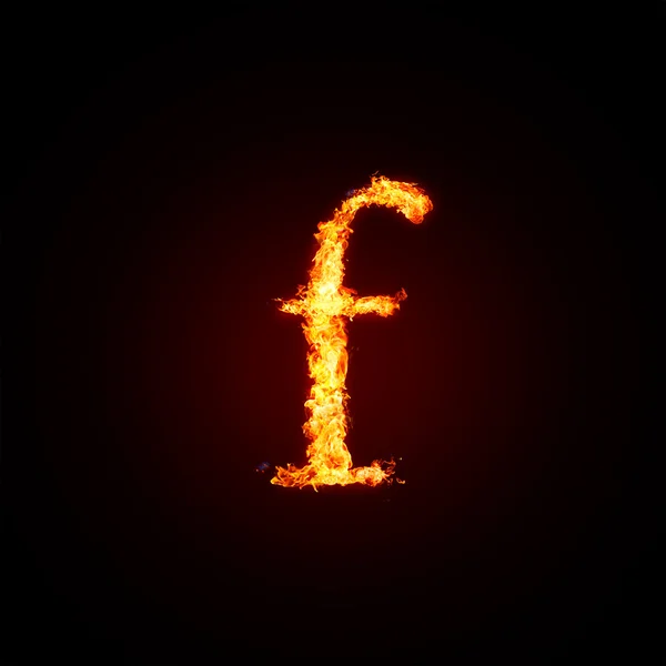 stock image Fire font