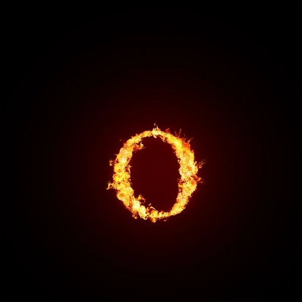 Fire font — Stock Photo, Image
