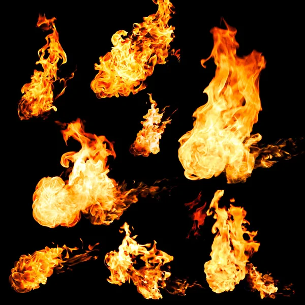 Amostras de chama — Fotografia de Stock