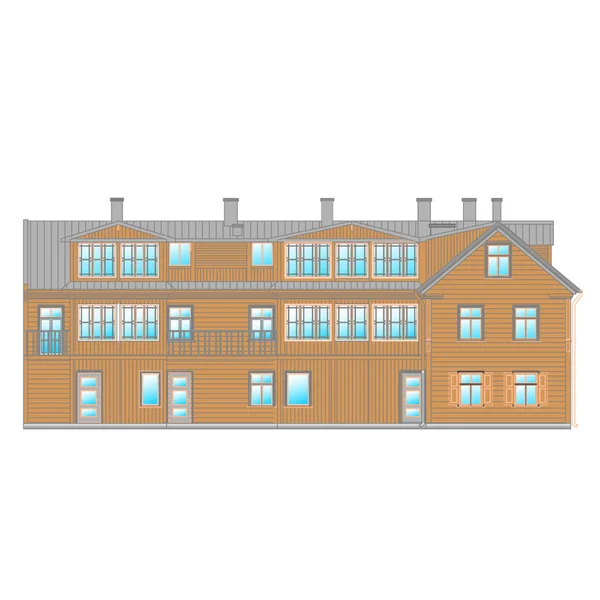 Arkitektur-fasaden — Stock vektor
