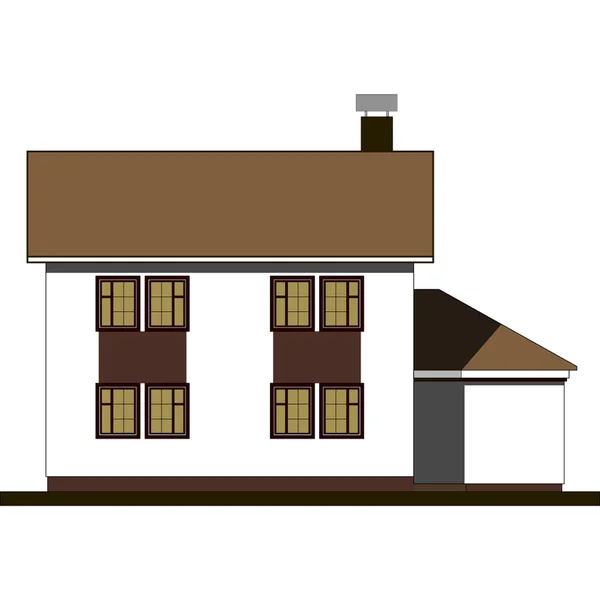 Fasady domów — Wektor stockowy