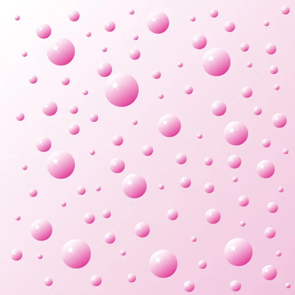 stock vector Pink bubbles flying