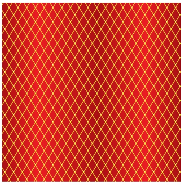 Röda gardiner med guld inslag — Stock vektor