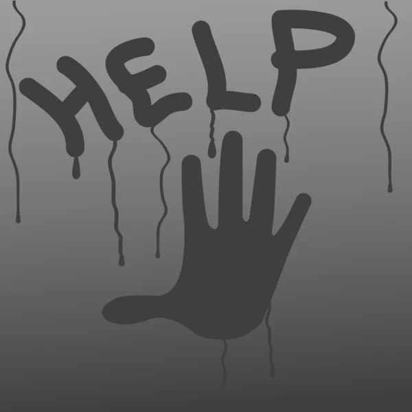 Hand call help. — Stock Vector
