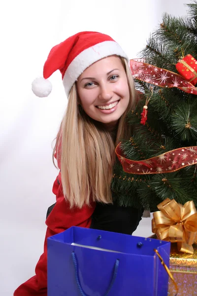 Vánoční žena — Stock fotografie