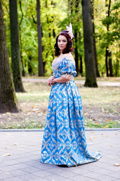 stock image Lady in blue