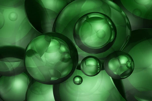 Zöld üveg Stock Kép