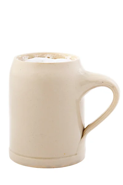 Birra tazza con birra isolata — Foto Stock
