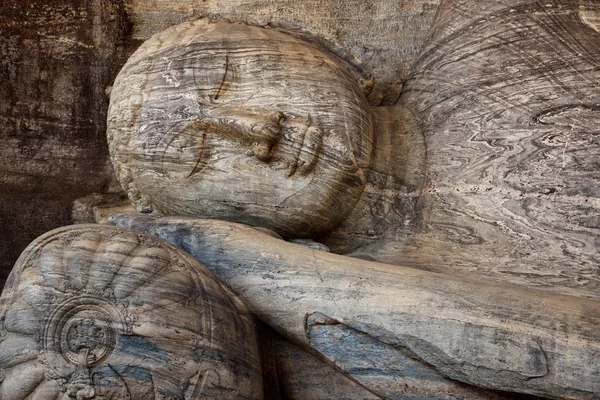 Stone Buddha face — Stock Photo, Image