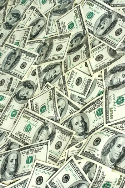Hintergrund der Hundert-Dollar-Banknoten Stockbild
