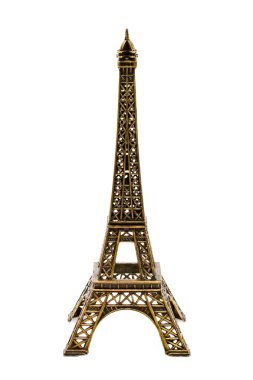 Small bronze figurine of Eifel tower clipart