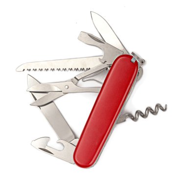 Swiss army knife isolated clipart