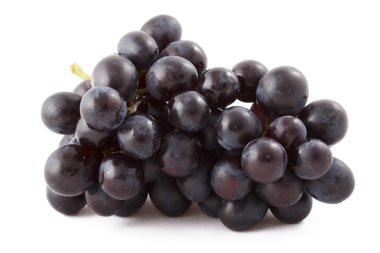 Bunch of black grapes isolated clipart