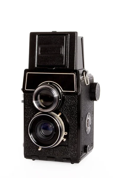 Velha câmera reflexa de lente dupla — Fotografia de Stock