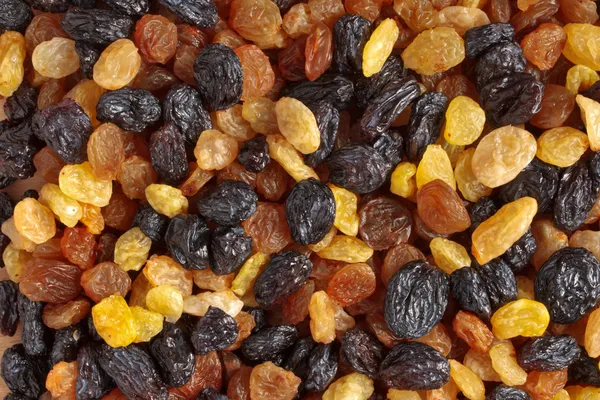 Raisins secs mélangés gros plan — Photo