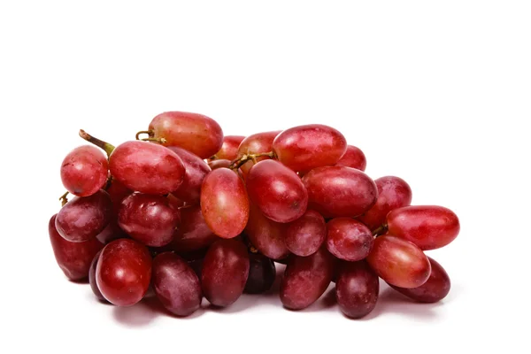 İzole edilmiş bir sürü kırmızı üzüm. — Stok fotoğraf