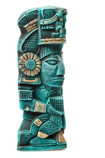 Estatua de deidad maya de México aislada — Foto de Stock