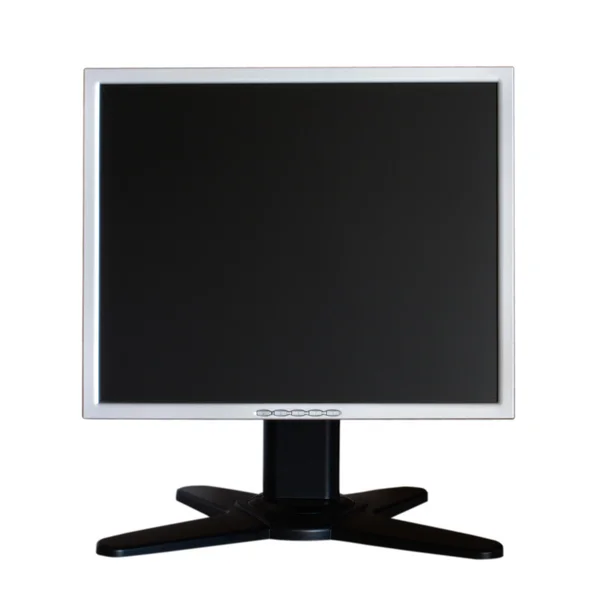 Computer LCD Monitor isoliert auf weiß — Stockfoto